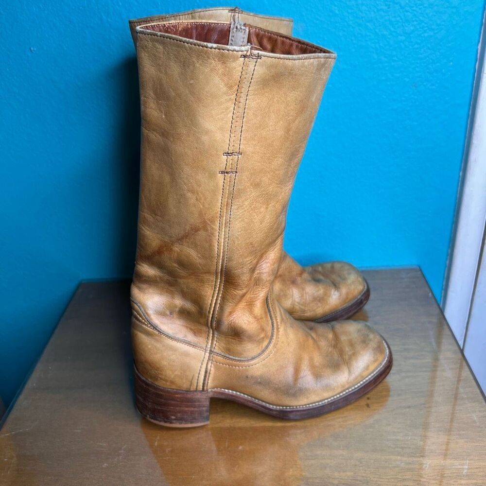 Frye Tan Heeled Boots - Picture 4 of 9